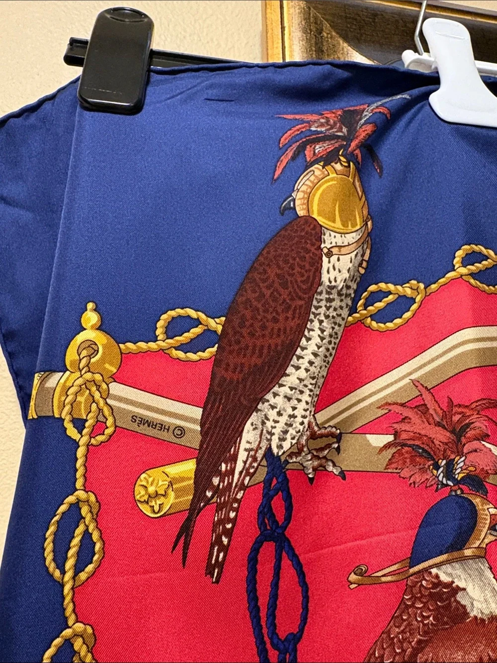 🐦‍⬛Hermès Vintage ‘90s Les Oiseaux Du Roy Classic silk 90cm sq scarf